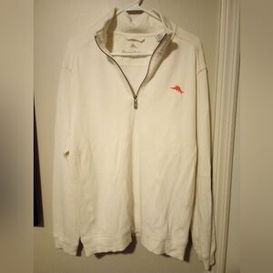 Tommy Bahama men's long sleeve quarter zip pullover